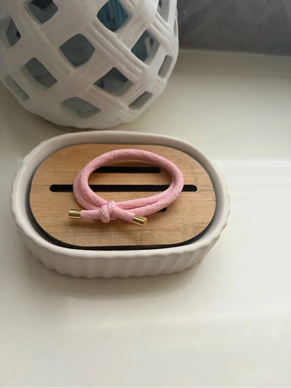 Pink bow claw clip  and Knot Hair Tie for Kids - Unbranded